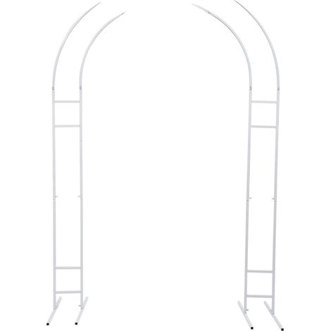Supporto in tela, struttura in acciaio resistente, elegante decorazione per eventi, M, BIANCO (1/2)