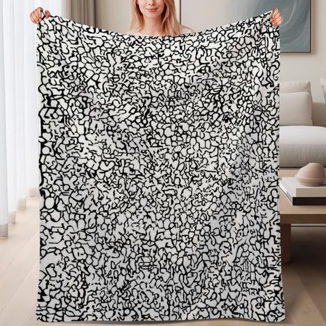Couverture polaire moelleuse 60x80 pouces, pour lit, canapé, voyage, camping et détente (1/4)