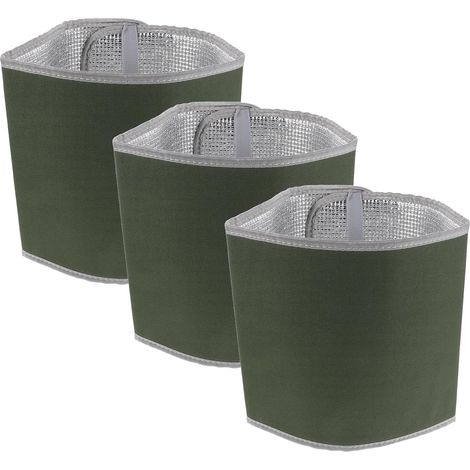 Thermoabdeckung für Blumentöpfe 3 Stück mit selbstklebender