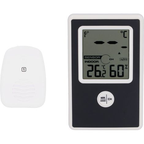 Thermohygromètre électronique Thermomètre hygromètre numérique pour la maison intérieure et extérieure (1/5)