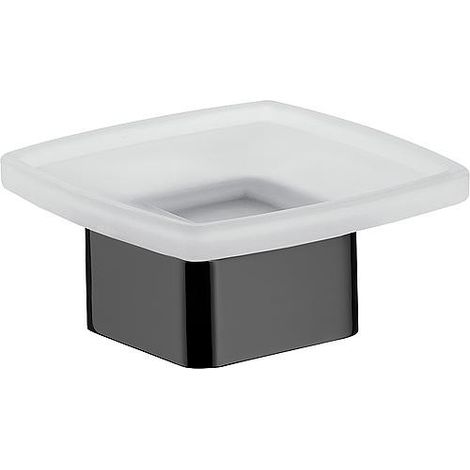 Porte-savon emco loft modèle sur pied noir (1/2)