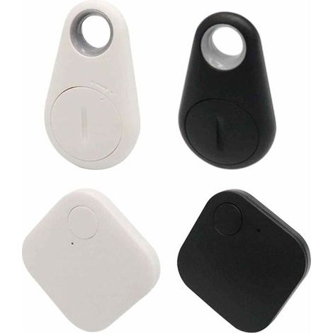 4 PCS Tracker GPS Localisateur Intelligent avec Bluetooth pour Enfants, Chiens, âgées, Voitures, Portefeuilles, Animaux