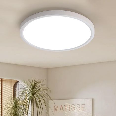 LED Deckenleuchte Weiß Flach Rund Ø23CM 4000K Neutralweiß Ultra Dünn 2.5CM (1/5)