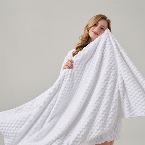 Serviette De Bain En Velours De Corail - 140 X 70 Cm - Absorbante Et Rapide À Sécher - Pour Salle De Bain Plage Piscine Gym - 1 Pièce (1/5)