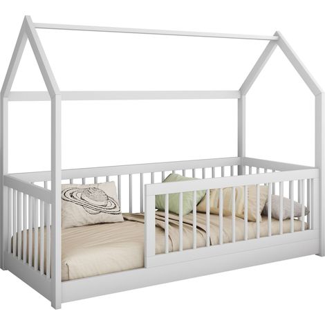 Cama Henderson 168, Blanco, Individuales, 80x180, Madera, Somieres, 87x186x150cm (1/3)