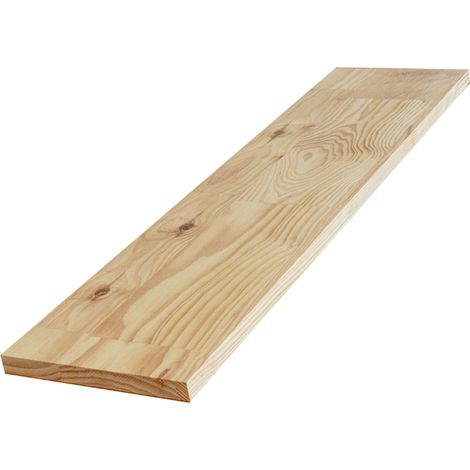 Tablette Pin Rustique bois massif, L.80 x l.20 cm x Ep.22 mm (1/5)