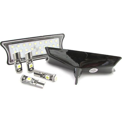 Kit Plafoniera Luci Led Di Cortesia Lettura BMW E60 E65 E87 Bianco 4 Lampade Led T10 Canbus Incluso (1/3)