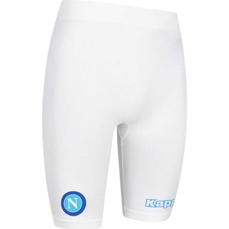 Malla Pantalón Corto Compresión SSC NAPOLI KAPPA Hombre Talla M/L Color Blanco - SpazioLuzio