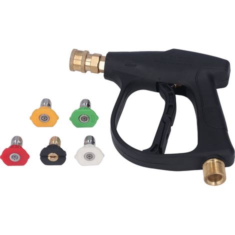 Pistolet de nettoyage automobile multifonctionnel haute pression avec mousse et 5 buses (1/5)