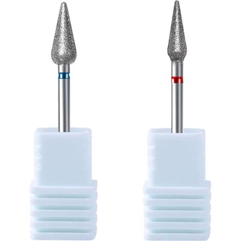 1 Embout Ponceuse Ongles, Carbure De Tungstène, Grain Fin F, 3/32 Pouces, Pour Cuticules Et Nail Art (1/5)