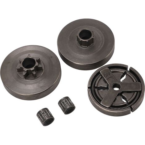 Ensemble Embrayage Tronçonneuse en Alliage d'Aluminium avec Roulement et Tambour pour Tronçonneuses Chinoises 45cc 52cc 58cc Modèles 4500 5200 5800 (1/5)