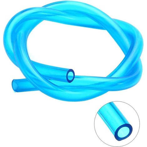 Durite essence 2,5mm intérieur x 5,5mm x 1m silicone bleu transparent tondeuse tracteur débroussailleuse tronçonneuse tuyau carburant