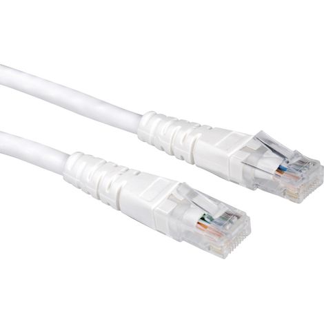 Value 21.99.0956 RJ45 Patchkabel CAT 6 U/UTP 1.50 m Weiß 1 St.