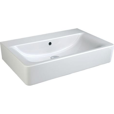 Lavabo CONNECT CUBE sans trou pour robinetterie, avec trop-plein 550 mm blanc IDEAL STANDARD