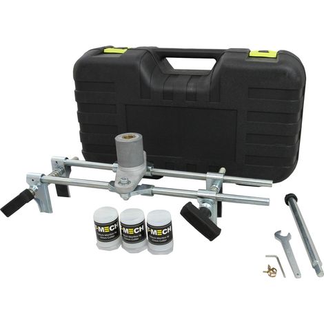 Fresadora Cajeado Manual para Cerraduras Empotrables Herramienta de Carpintería para Instalar Cerraduras en Puertas de Madera y Cortar Puertas de Madera con 6 Cortadores Madera de Carburo GRATIS