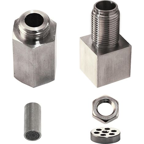 Universeller O2-Sauerstoffsensor-Abstandshalter für Pkw, Motorkontrollleuchte, Adapter, Katalysator-Reparaturset, Eisen-Nickel-P (1/5)