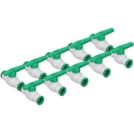 Kit de 10 raccords rapides pour vannes à bille droites PPR (1/4)