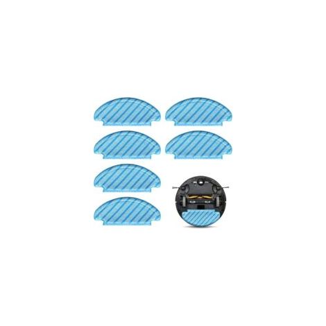 Lot de 6 chiffons de nettoyage pour Deebot N8, serpillères lavables et réutilisables pour Ecovacs Deebot T8, chiffons de rechange pour Deebot N8+, N8 Pro, N8 Pro+, T8+, T8 AIVI, T8 Max, T9, T9+ - Crez (1/4)