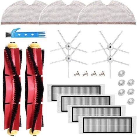 ALLIANDISKit accessoires pour Xiaomi Roborock S5 MAX S6 Pure S6 maxV E35 S5 S50 Pices de rechange pour aspirateur Filtre HEPA noir Brosse latrale en tissu (1/5)