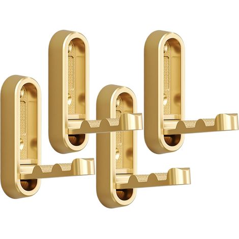 Ganchos de pared plegables  Percheros plegables, de pared - 4 piezas, resistentes toalleros, organizador de almacenamiento decorativo para baño, dormitorio, cocina y garaje. (1/5)