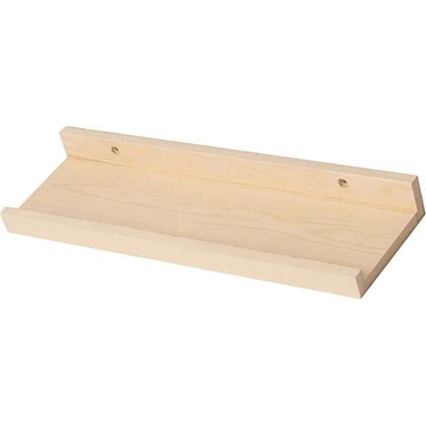 Étagère Murale Flottante Multifonctionnelle en Bois Naturel 60X14 CM Support de Rangement Cuisine et Salle de Bain Accessoire Mural Décoratif Robuste et Pratique (1/5)