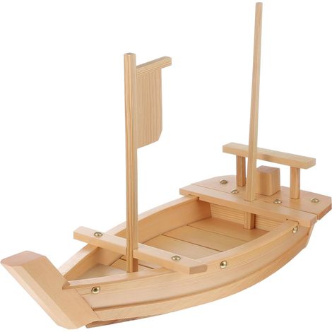 Sushi Bateau Bois Bois Naturel R utilisable pour Restaurant