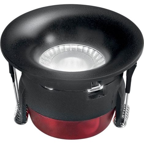 "Faretto ad incasso LED HYDE rotondo in alluminio nero 8W con funzione CCT 8.5 cm." (1/2)