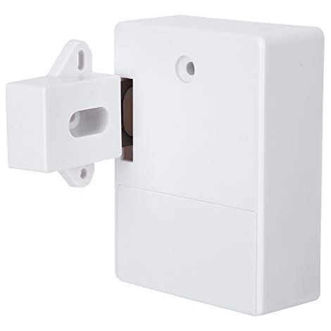 Serrure d'armoire Intelligente 125KHz, Ouverture de Carte RFID électronique pour bibliothèques de Sauna, usines et Bureaux de Garde-Robe - sans perceuse(Blanc).