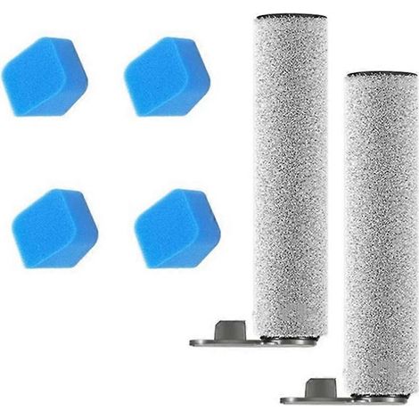 Ensemble de 6 rouleaux et éponges pour autolaveuse de sols JONR ED12 Pro - Pièces de rechange : brosse principale et éponge (1/5)