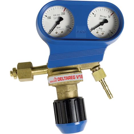 Détendeur et débilitre de gaz DELTAREG V18 oxygène - Type d'entrée F - OERLIKON