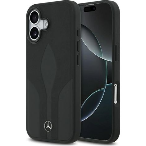 Étui Mercedes Leather The Move MagSafe pour iPhone 17 - noir (1/5)