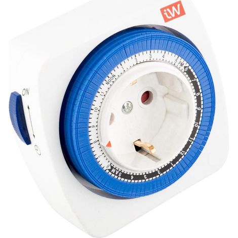 Timer Analogico Compatto con Presa Tipo F Schuko (1/2)