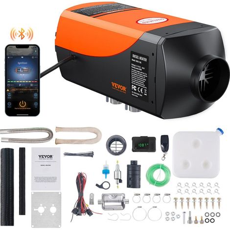 Chaleur Rapide Réchauffeur d'Air Diesel 8 kW 12 V Chauffage Silencieux Régulation 8-36 °C pour Camion Camping-car Bateau (1/5)