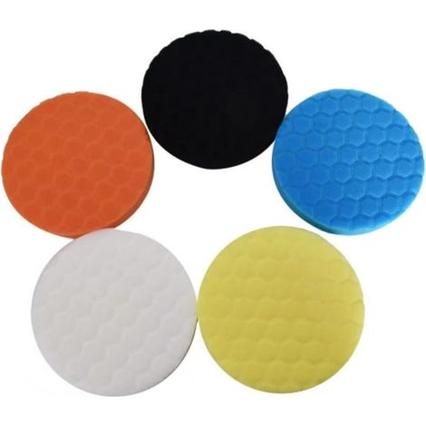 Disque De Polissage En Éponge - 125 mm - Pour Machine À Polir À Disque Arrière De 150 mm - 5 Pièces (1/5)
