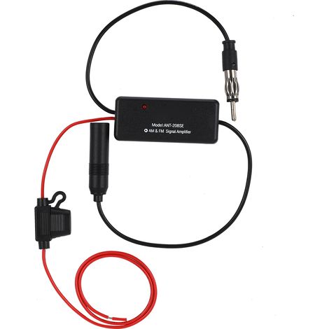 AM/FM-Radioantennenverstärker mit Magnetring und starkem Störschutz für optimale Rauschunterdrückung. (1/5)