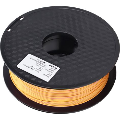 1,75 mm zweifarbiges gold-violettes PLA-Filament für 3D-Drucker, Verbrauchsmaterial bei 30-45 mm/s (1/5)