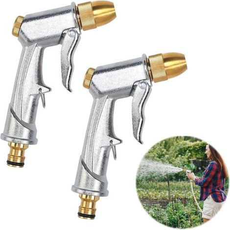 Allecto – Hochleistungs-Gartenschlauchspritzpistole – Wassersparend – Metall