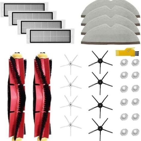 Kit d'accessoires - - Pour aspirateurs robots Xiaomi Roborock - Brosses, filtres, chiffons (1/3)