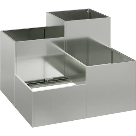 Maison Exclusive - Gartenblumentopf Silber 80 x 80 x 60 cm Verzin