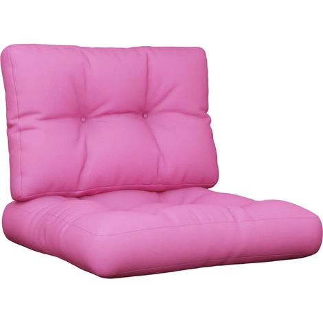 Maison Exclusive - Palettenkissen 2-tlg. Rosa Stoff