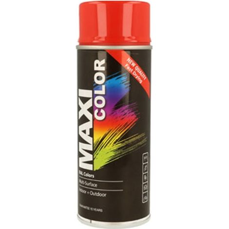Pintura spray maxi color brillo 400 ml ral 2002 naranja sang