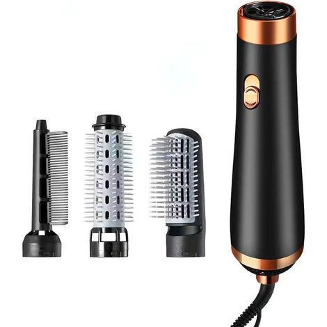 Sèche-Cheveux Ionique - 900 W - 3 Régulations de Température - Design Compact et Léger pour Voyage - Avec 3 Peignes