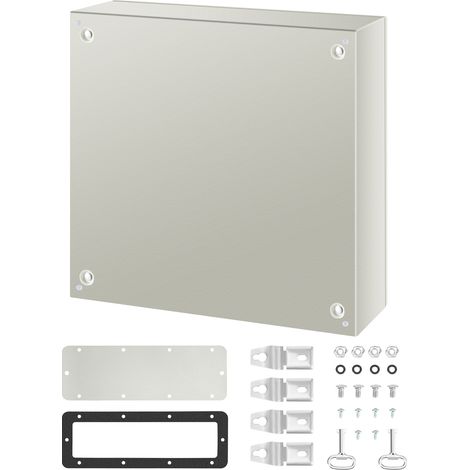 Mophorn NEMA-Stahlgehäuse, 24 x 24 x 8 Zoll, NEMA 4X-Schaltkasten, IP66 wasser- und staubdicht, Anschlusskasten für den Außen-/Innenbereich, mit Montageplatte