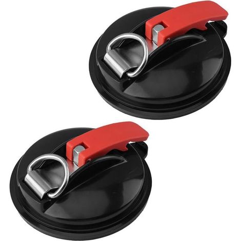 2 pièces ancrage à ventouse, fixation sans perçage pour surface lisse, idéal camping voiture tente bâche salle de bain cuisine (1/5)