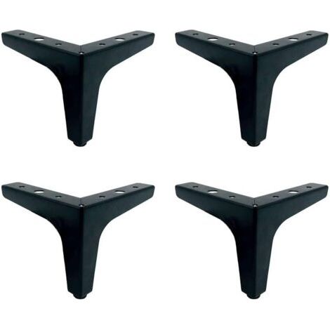 Pieds de meubles 15 cm, pieds de canapé, lot de 4 pieds de meubles en métal Tria-NANOTEH (1/4)