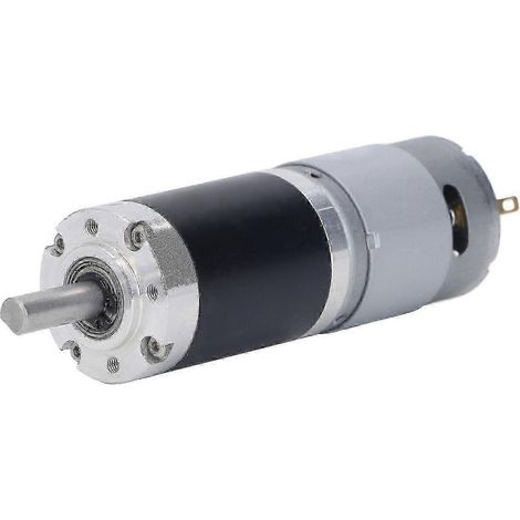 Moteur à courant continu à balais, rotor en fil de cuivre pur entièrement métallique, dissipation thermique rapide, petit moteur à engrenages, compatible avec les équipements mécaniques, vitesse de 33 (1/4)