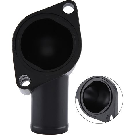 Schwarzes 15°-Wasserthermostatgehäuse für SB- und BB-Motoren 265, 283, 305 und 327, kompatibles Ersatzteil (1/5)