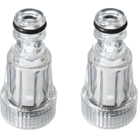 Trade-Shop Wasserfilter (3/4") kompatibel mit Bosch, Lavor, Parkside, Nilfisk, Stihl, Makita, NAC, Black & Decker Hochdruckreiniger Gartenschlauch - 2 Stück (1/4)