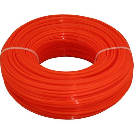 Alambre cuadrado para bordeadora - 2,4 mm x 100 metros