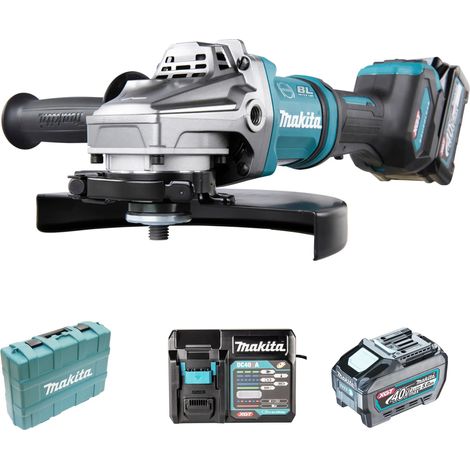 Amoladora angular Makita Batería GA038GT201 de 40 V y 5 Ah